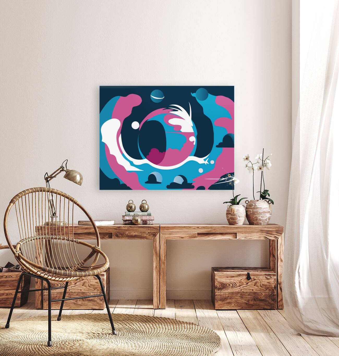 Abstract Space Art Reproduction