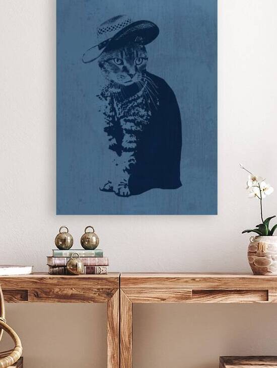 Cool Grey Tabby by Kiyo Arts