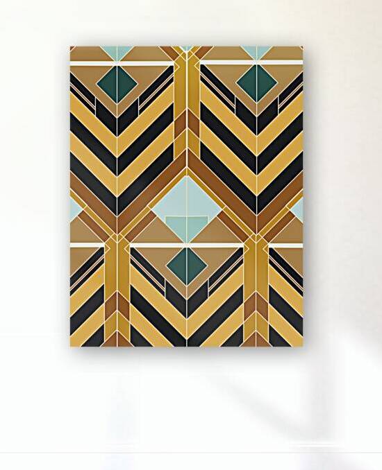 Geometric Art Deco Reproduction