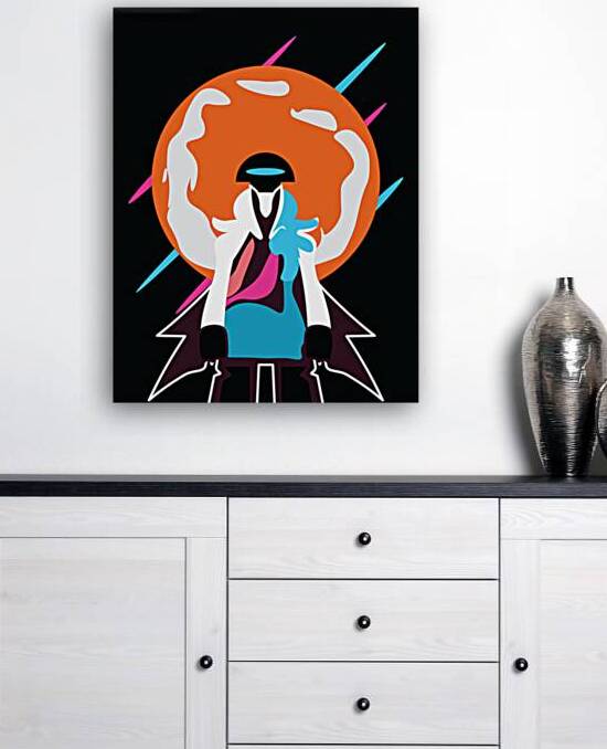 Sunset Abstract Figure Reproduction