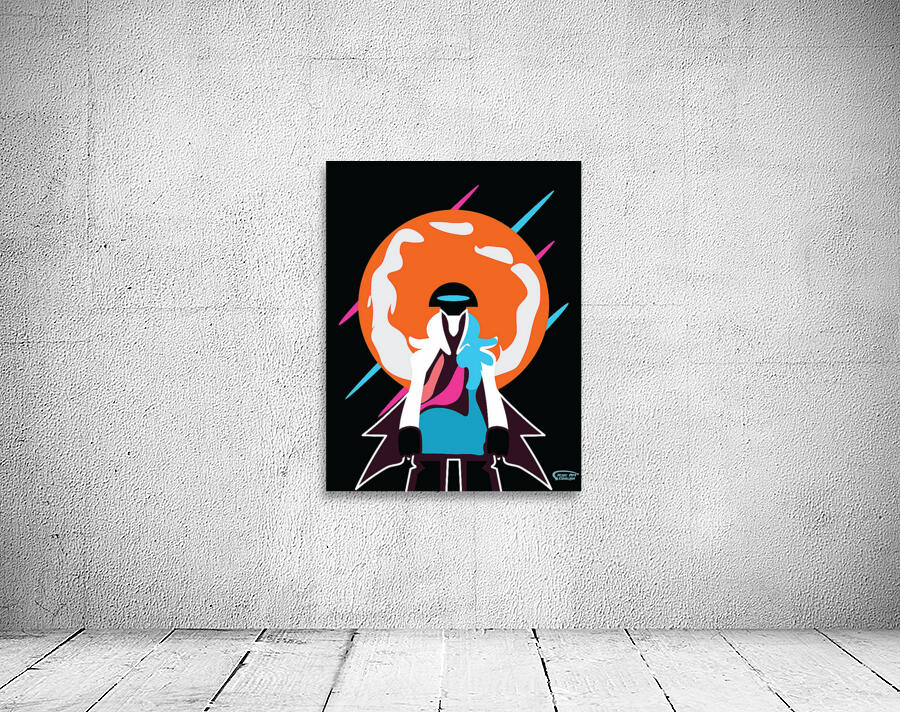 Sunset Abstract Figure Wall Preview