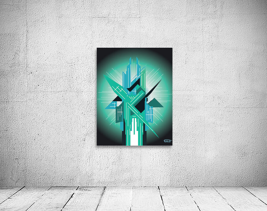 Crystal Tower Abstract Wall Preview