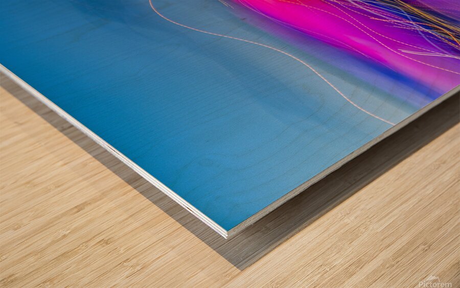 Dancing Lines Wood print