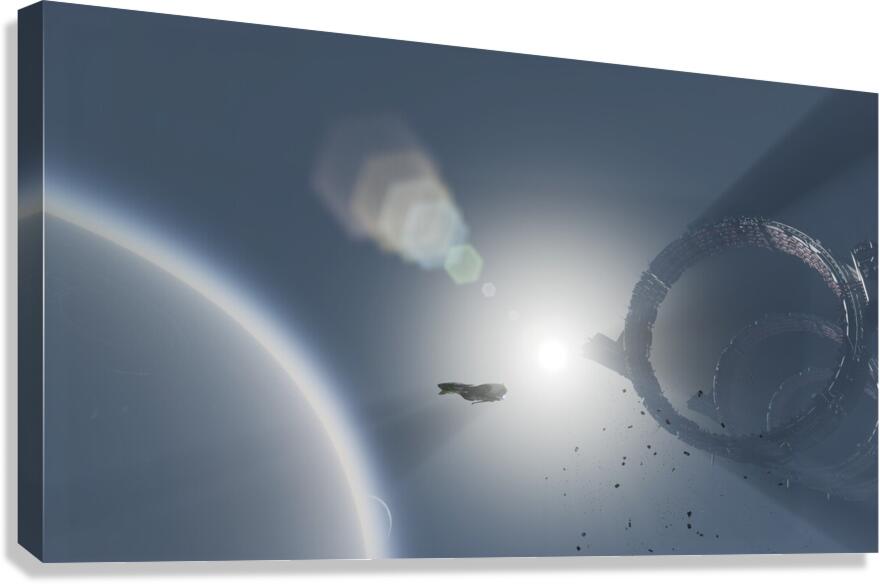 STAR ATLAS EXIT WARPING Canvas Print