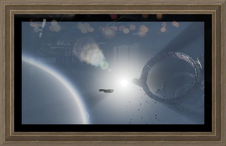 STAR ATLAS EXIT WARPING Picture Frame print
