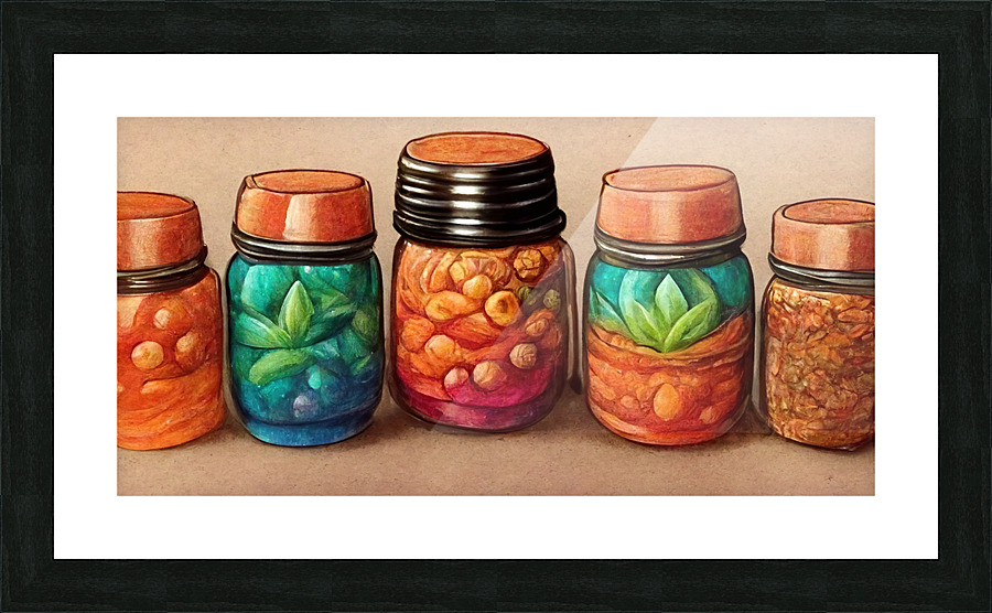 Colorful Containers Picture Frame print