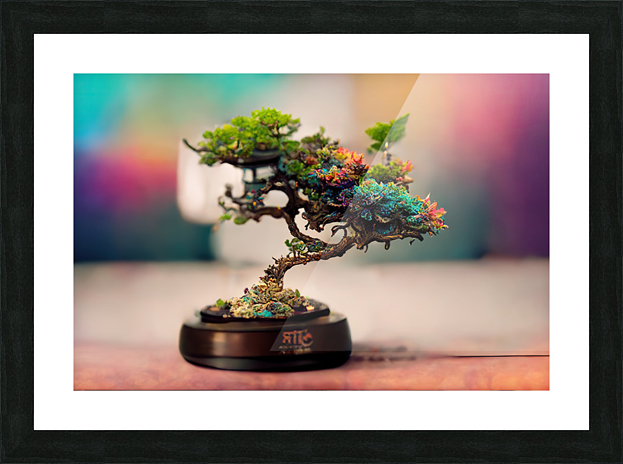 Prismatic Bonsai Picture Frame print