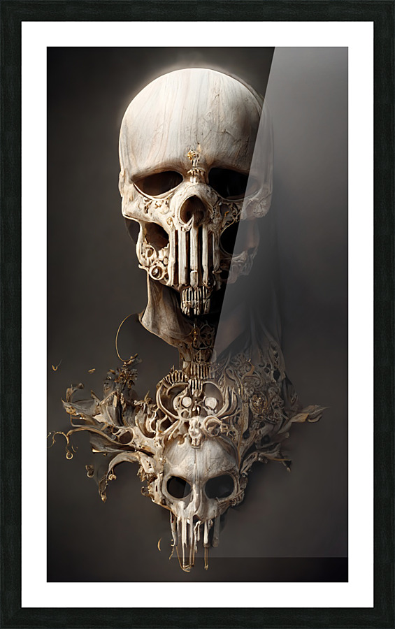 Intricate Skulls Picture Frame print