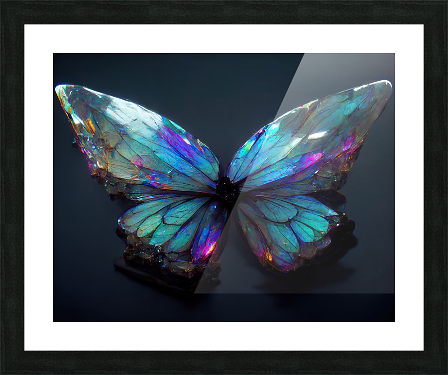 Crystal Butterfly Picture Frame print
