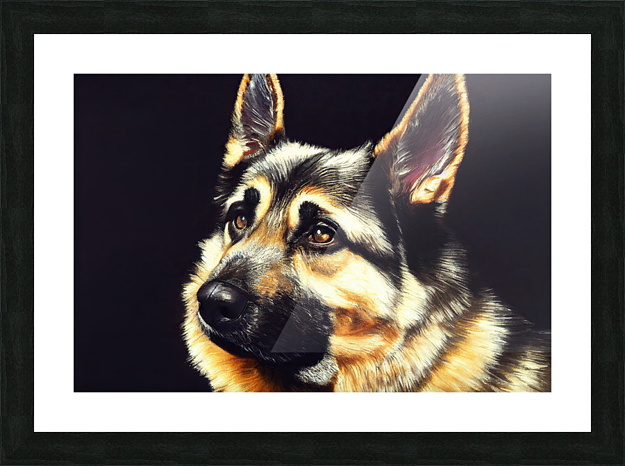 German Shepherd Picture Frame print