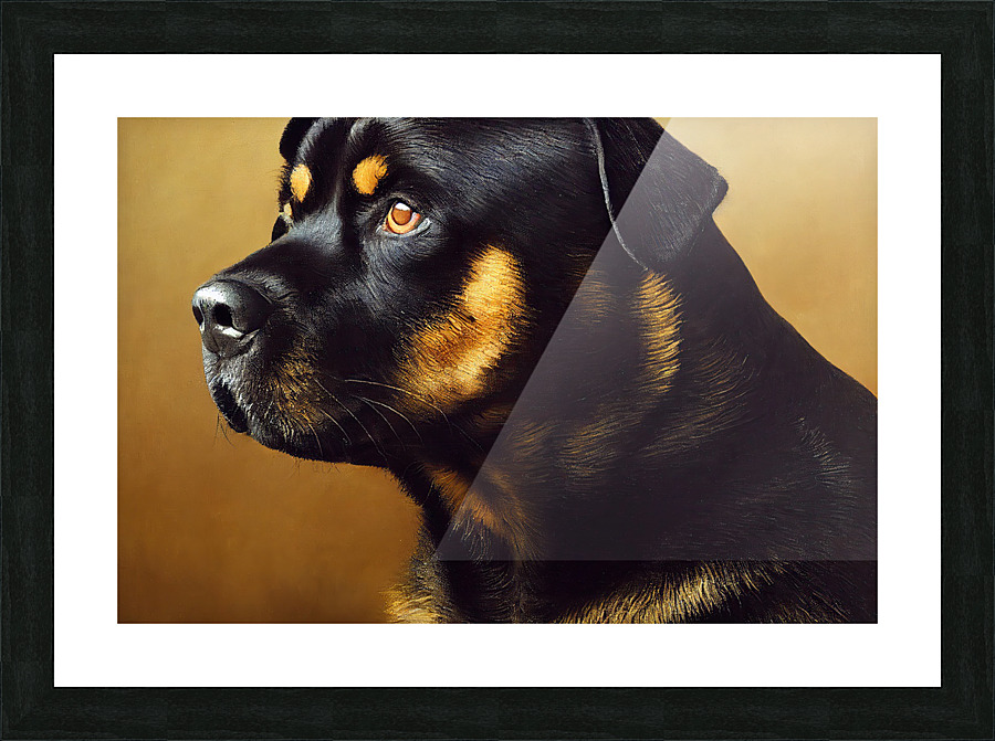 Rottweiler Picture Frame print
