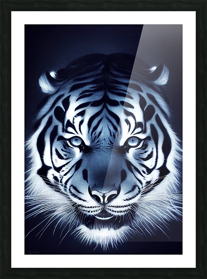 Liquid Tiger Picture Frame print