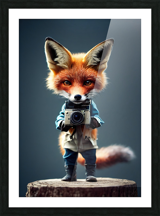Fox Photographer Picture Frame print