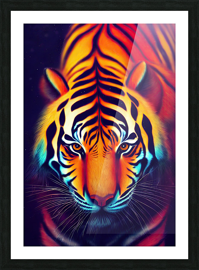 Dreamy Tiger Picture Frame print