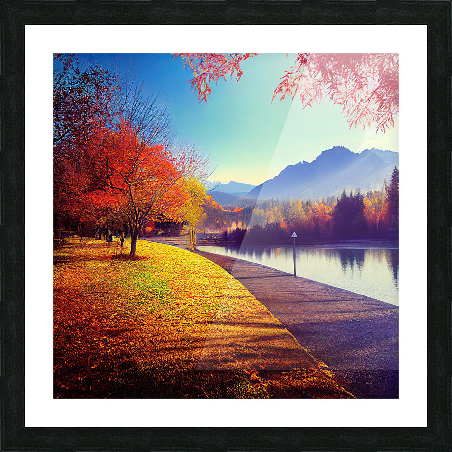 Autumn Park Picture Frame print