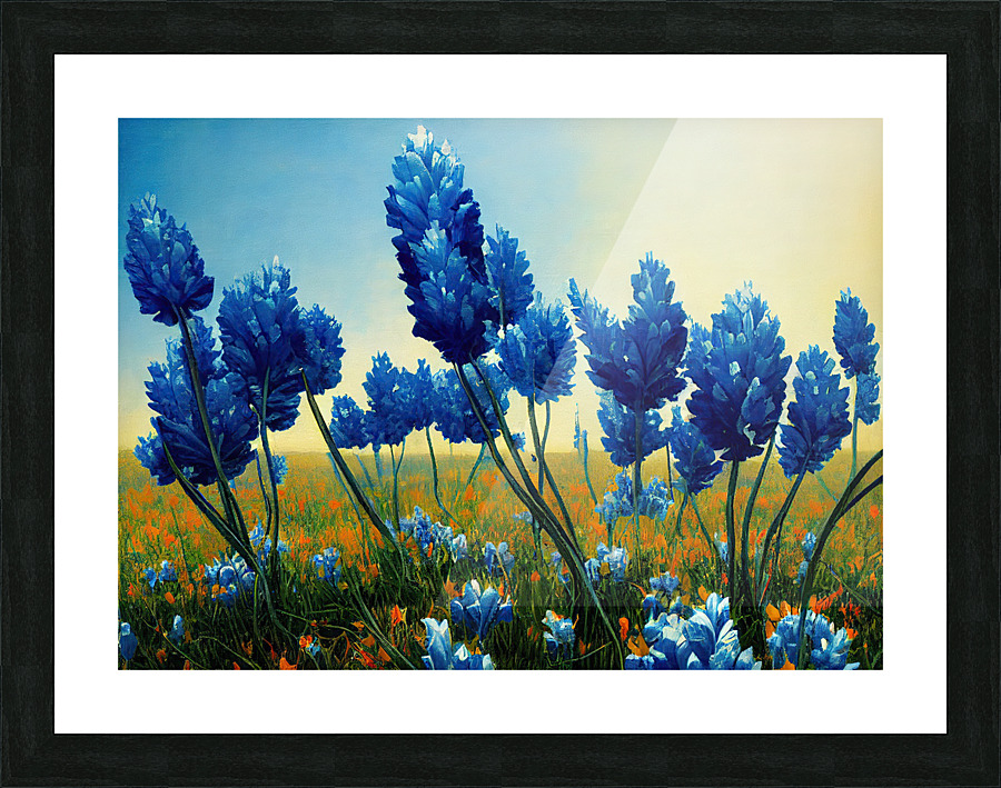 Texas Bluebonnets Picture Frame print