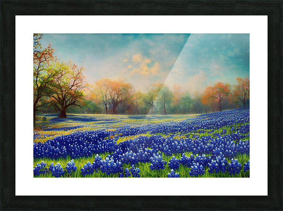 Texas Bluebonnets Picture Frame print