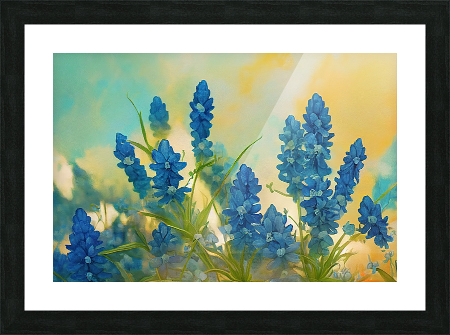 Texas Bluebonnets Picture Frame print