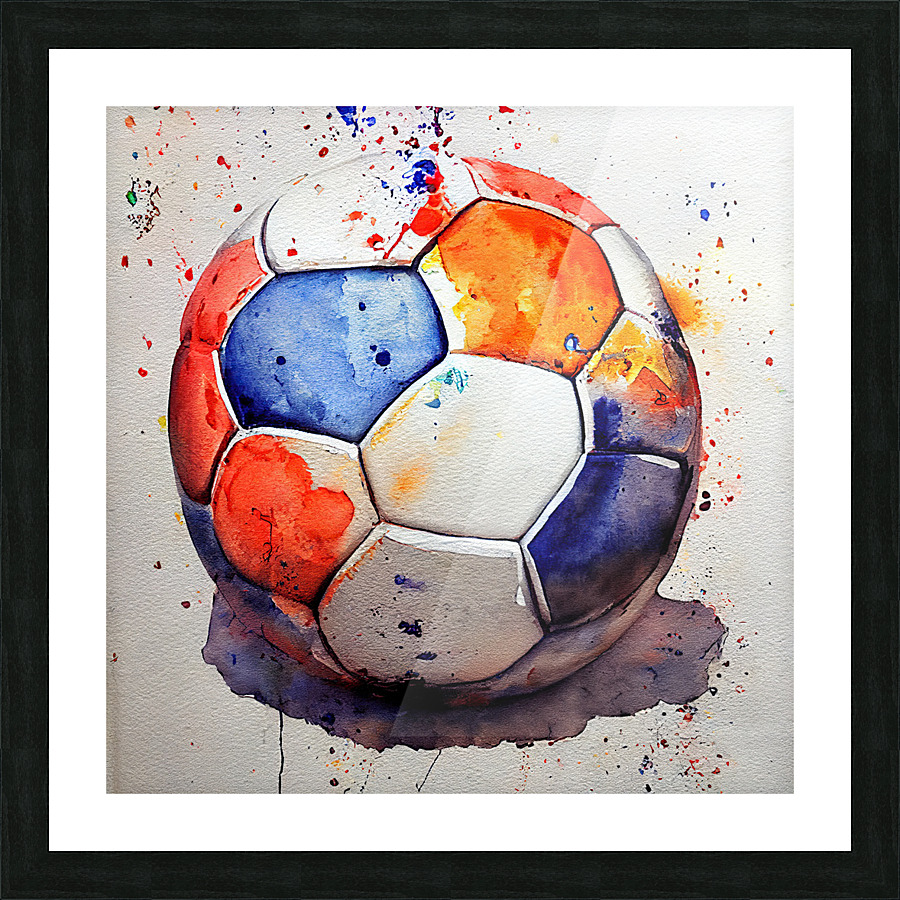 Soccer Ball Picture Frame print