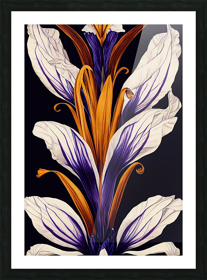 Iris Pseudacorus Picture Frame print