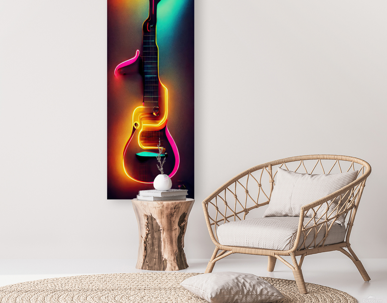 Neon Guitar Reproduction