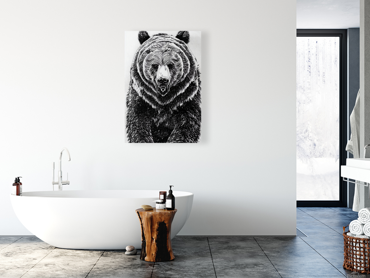 Grizzly Bear Drawing Reproduction
