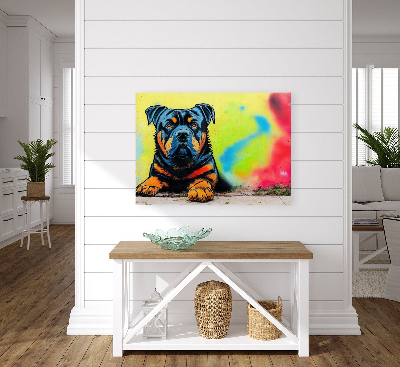 Rottweiler Graffiti Reproduction