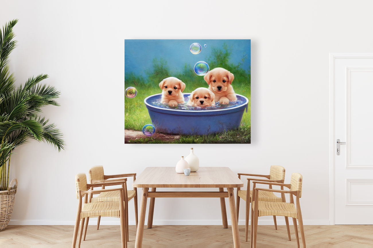 Bathing Puppies Reproduction
