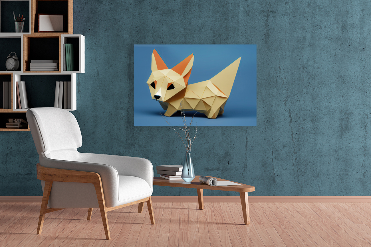 Origami Corgi  Reproduction