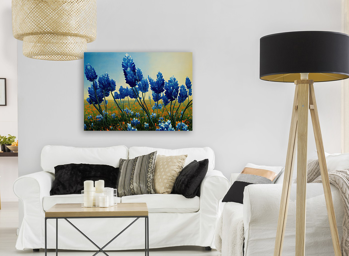 Texas Bluebonnets Reproduction