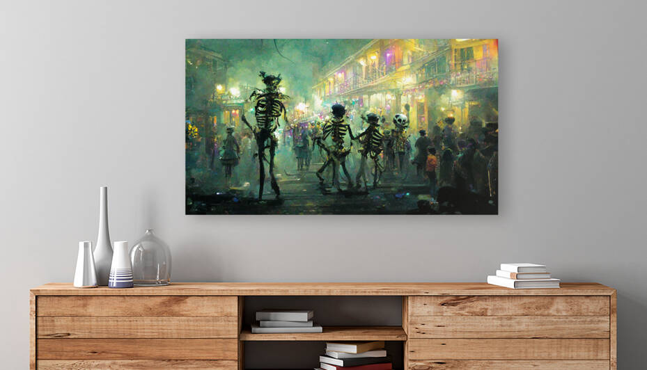 Skeletons on Bourbon St. by AIWTF