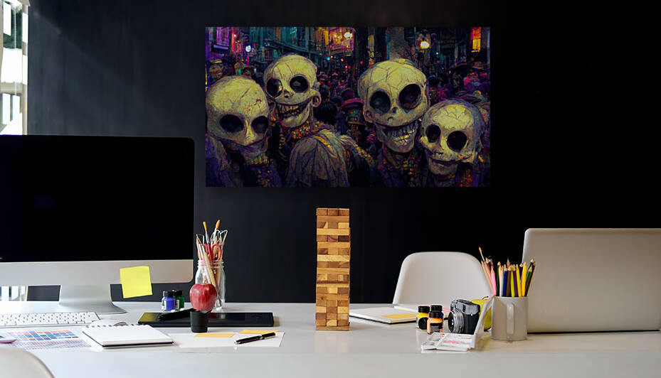 Skeletons on Bourbon St. by AIWTF