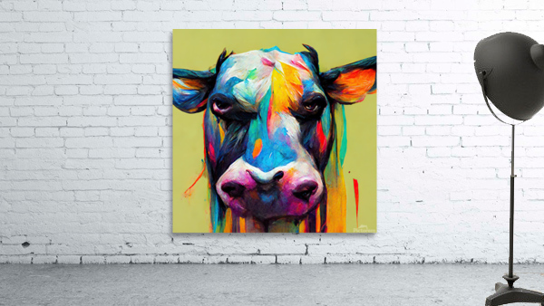 Cow Color Splash Wall Preview