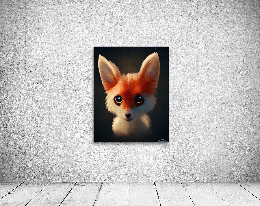 Cute Fluffy Fox Wall Preview