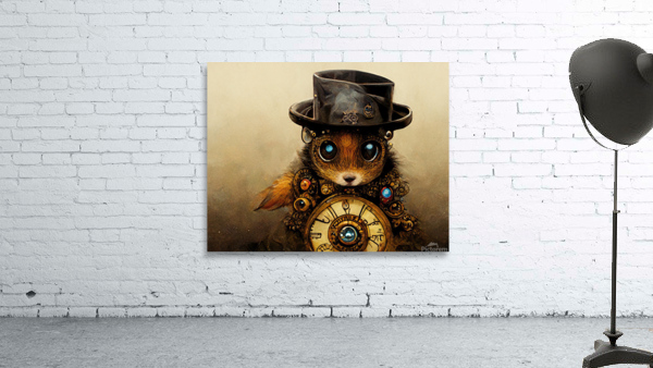 Steampunk Squirrel Wall Preview