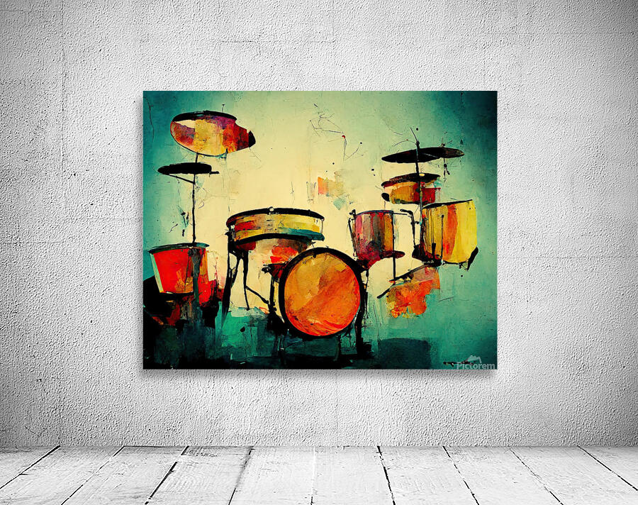 Abstract Drumset  Wall Preview