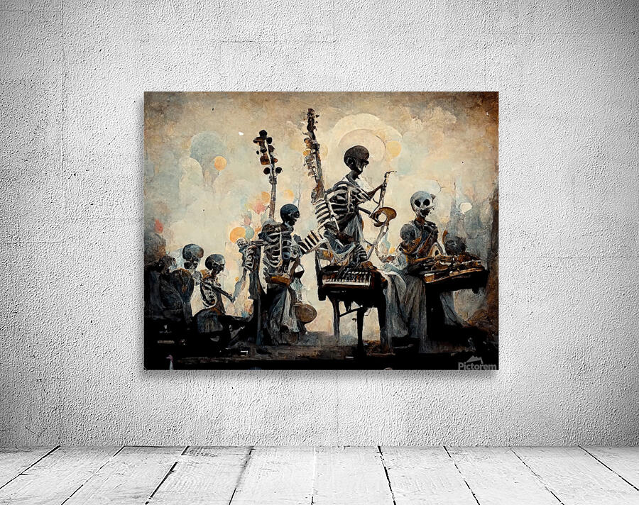 Jamming Skeletons Wall Preview