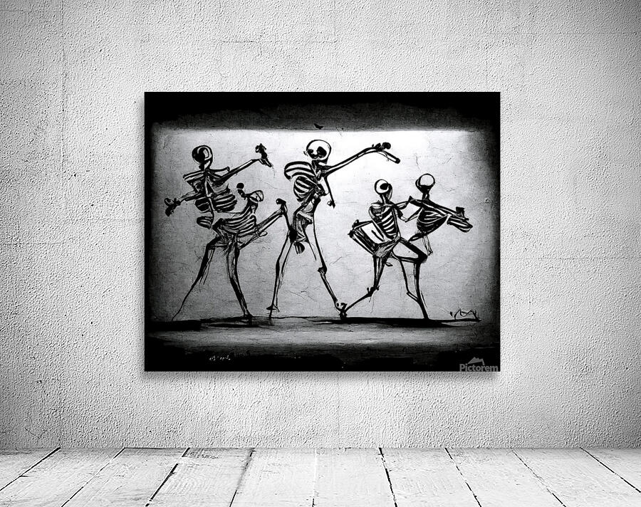 Skeletons Dancing Wall Preview
