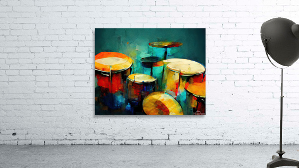 Abstract Drumset  Wall Preview