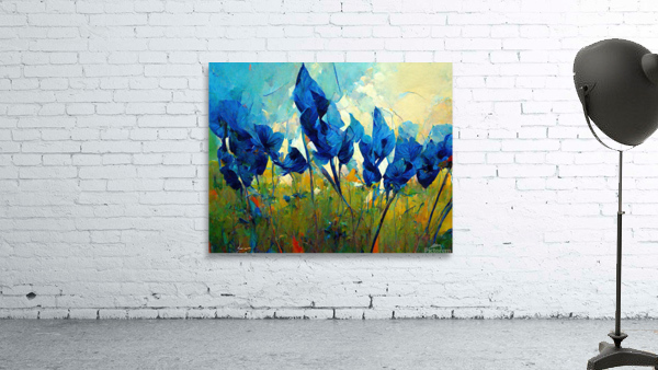 Abstract Bluebonnets Wall Preview