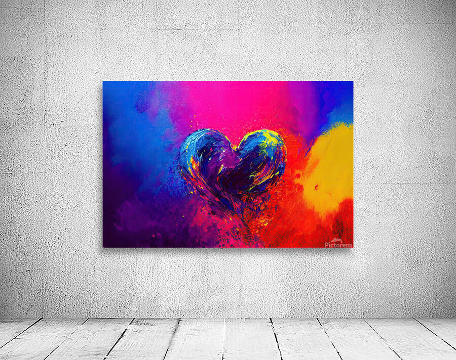 Rainbow Heart Wall Preview