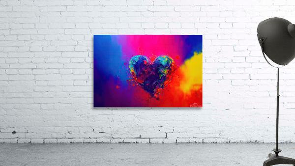 Rainbow Heart Wall Preview
