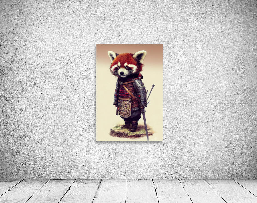 Armored Red Panda Wall Preview