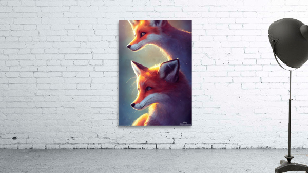 Gazing Foxes Wall Preview