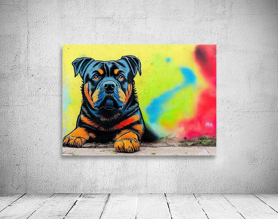 Rottweiler Graffiti Wall Preview