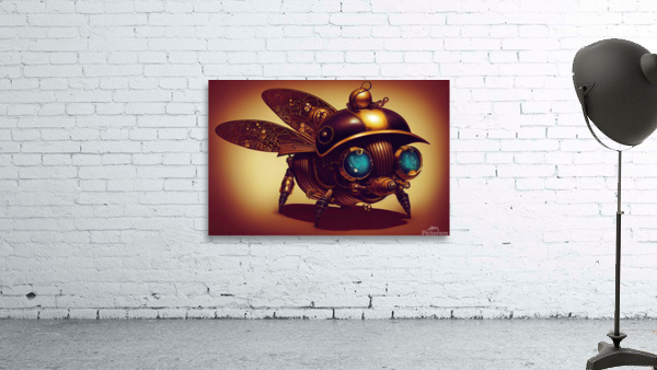 Steampunk Bumblebee Wall Preview