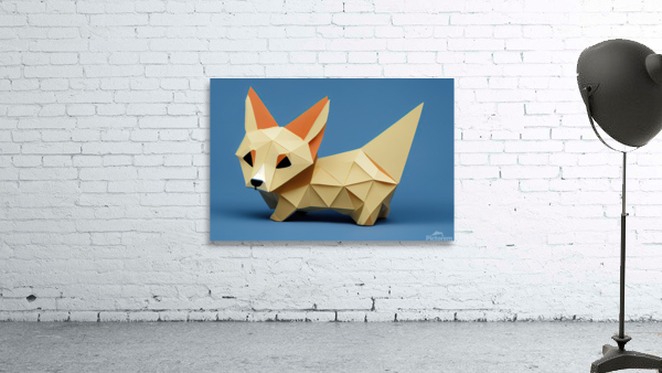 Origami Corgi  Wall Preview