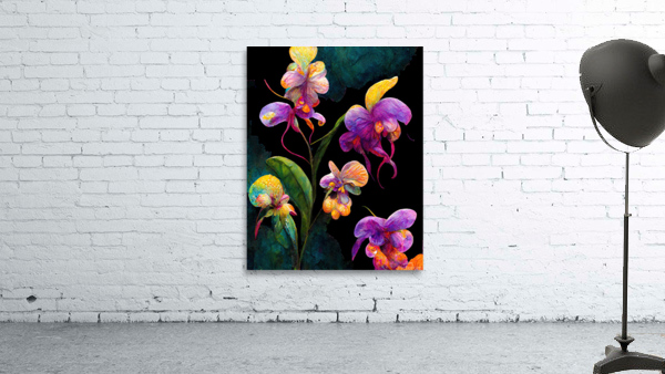 Colorful Orchids Wall Preview