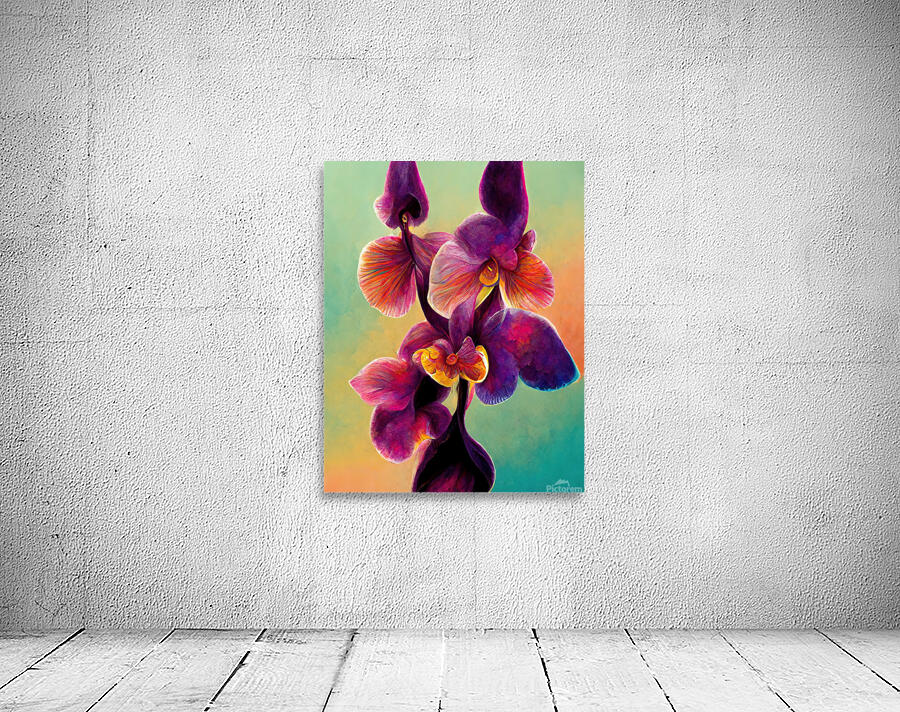 Colorful Orchids Wall Preview