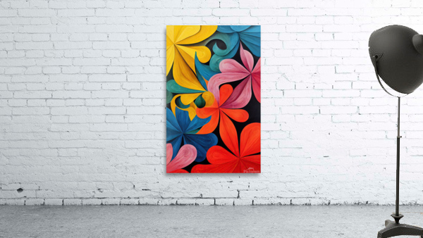 Abstract Flowers Wall Preview